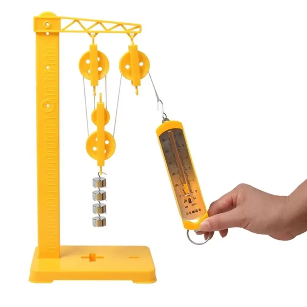 Self-made DIY Lever Experiment Set Mechanical Mechanics Basic Physics Experiment Kit Rubber Band Force Gauge Portable