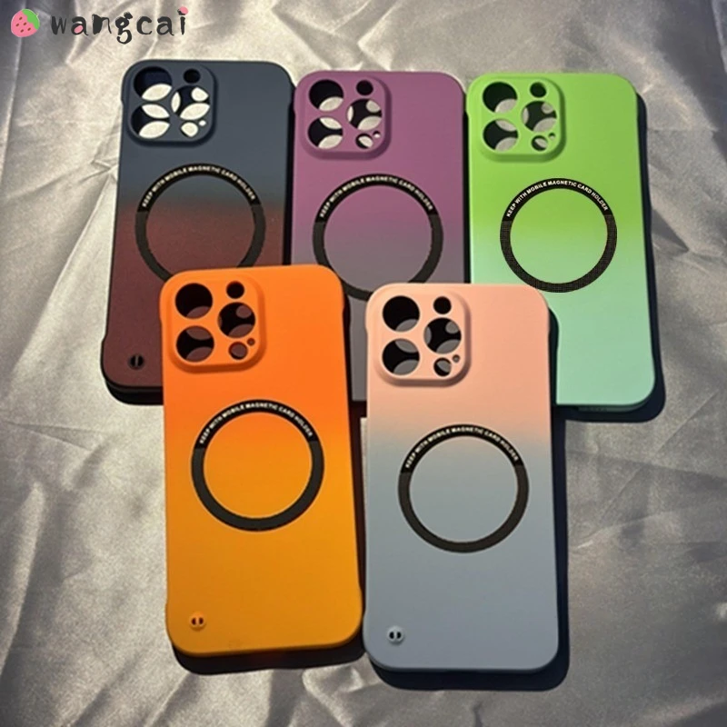 

For Vivo V30 Pro Y36 Y78 5G V29 V27 V25 V27E V23 Pro Y73S Casing Gradient Colorful Matte Feel Frameless Hard Shell Case