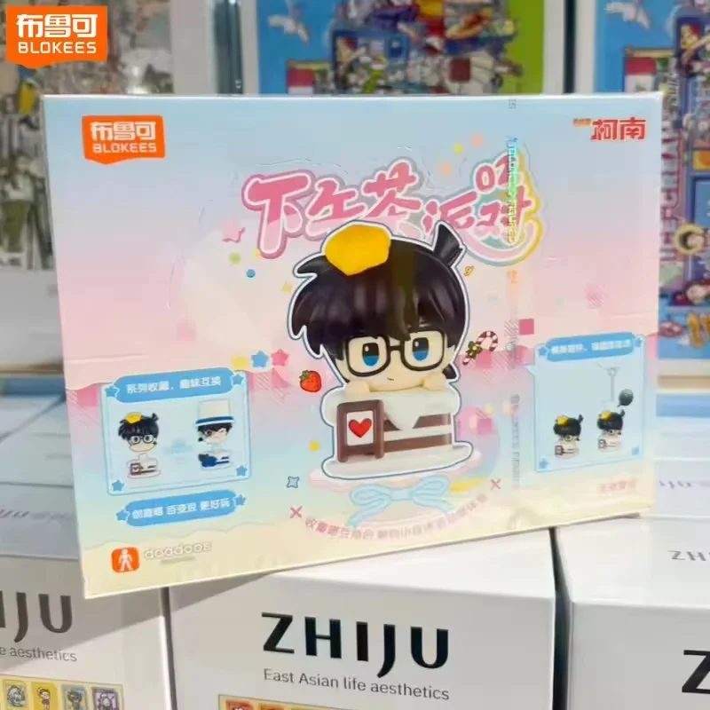 In Stock Blokees Detective Conan Afternoon Tea Party Series Blind Box V2 Anime Character Model Collection Holiday Toy Gift