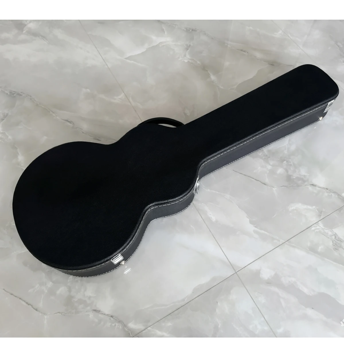 Estuche rígido para guitarra eléctrica Les Paul/LP, estuche rígido negro con forro negro