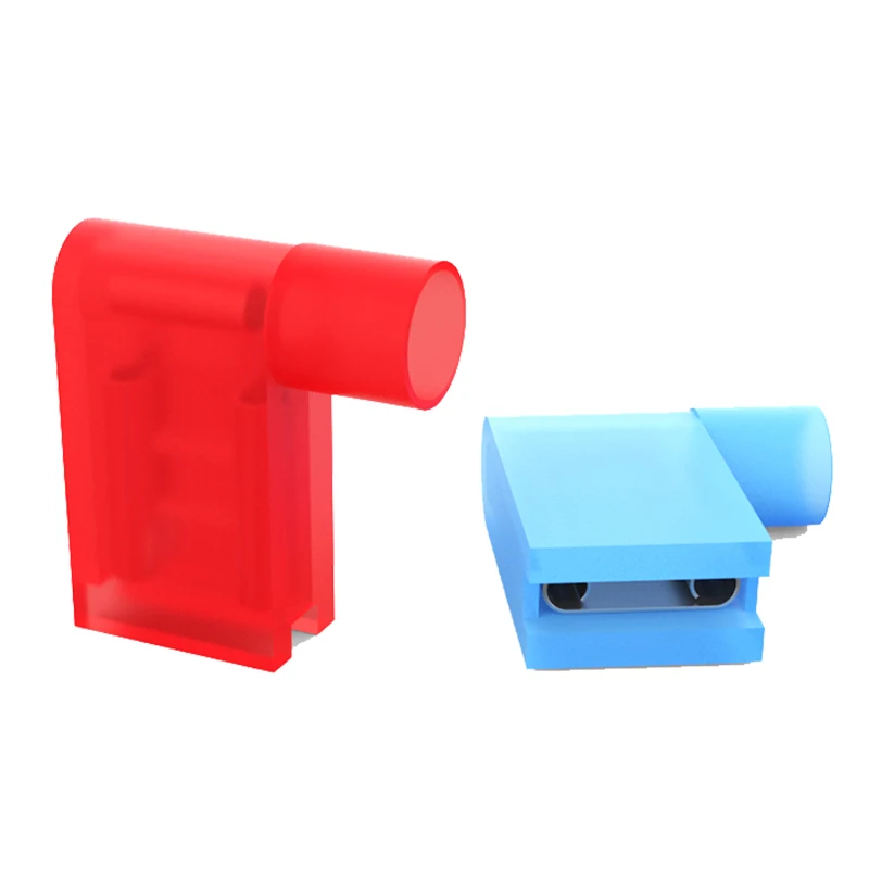 500PCS Crimp Terminals FLDNY2-250 Nylon Flag Female Terminal insulated Flag 6.3 plug Right Angle Terminals 1.5-2.5mm