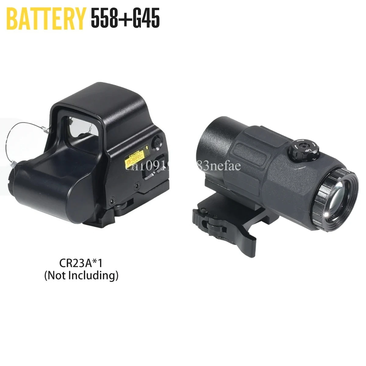 EOT**h 558 G43/G45 Magnifier Holographic Sight Scope 3X 5X Magnifiers for 558 Tactical Reflex Scope W/20mm Rail Mounts view 4