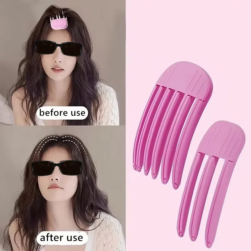 1 Set Wide Tooth Volumizing Comb Durable ABS Plastic Bristles Root Lift Volume Enhancer for Normal & Relaxed Hair
