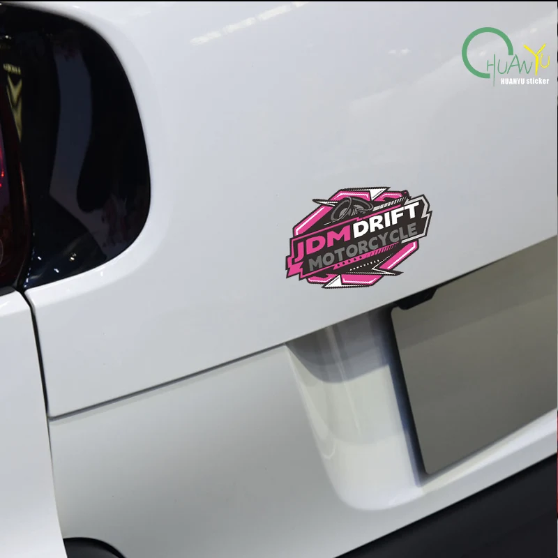 JDM Style Design Drift Culture Car Sticker Creative Decoration Scratch Cover Body Decal Waterproof Reflective