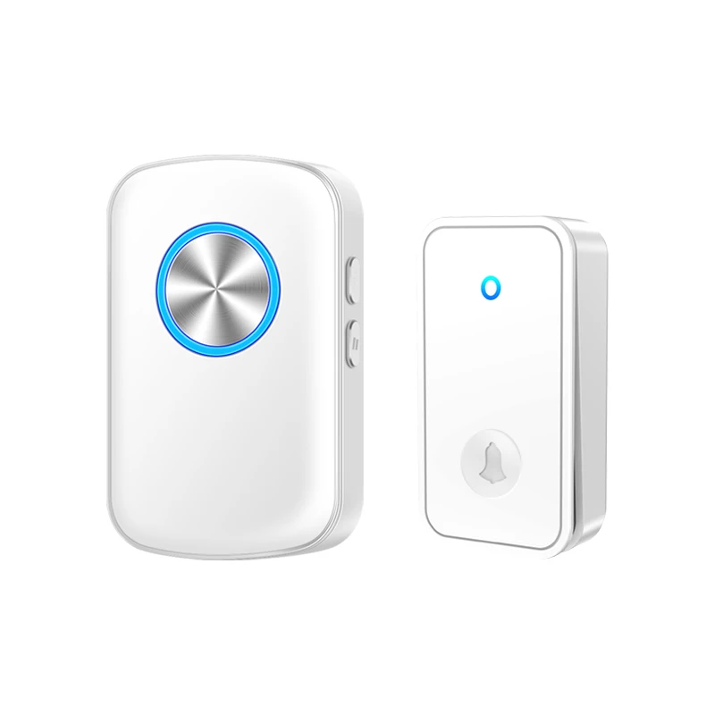 

Self Powered Waterproof Wireless DoorBell Door Bell Chime Ring No Battery Electric EU UK US Plug Smart Home 1 2 Button Receiver