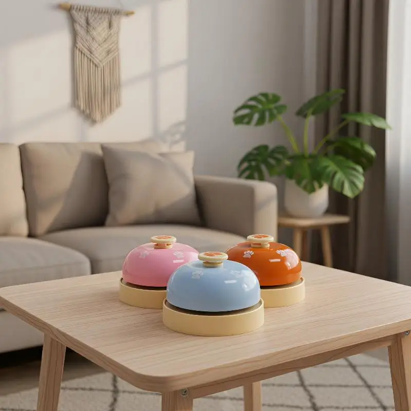Pet Training Press Bell Paw Print Pattern Hand Press Bell Multifunctional Table Bell Call Bell For Pet Training Restaurant Game
