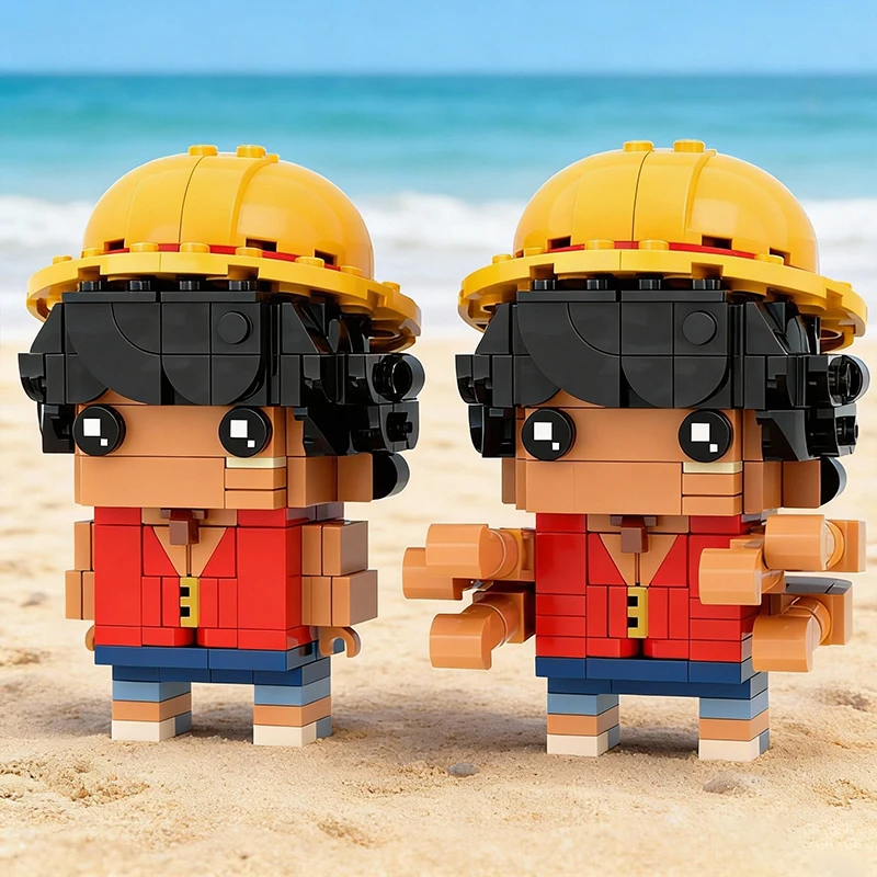 407 PCS Minifigure Scale Rubber Man MOC Customize Modular Building Block Creative Design Brick Kids Model DIY Assembly Toy Gift