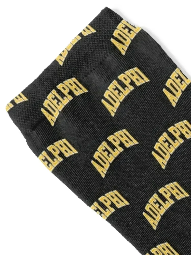 adelphi - college font curved Socks golf loose Boy Child Socks Women's