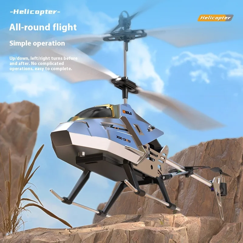 

Original new Helicoptey XK919 remote control helicopter hovering resistance 3.5CH alloy remote control helicopter kids toys