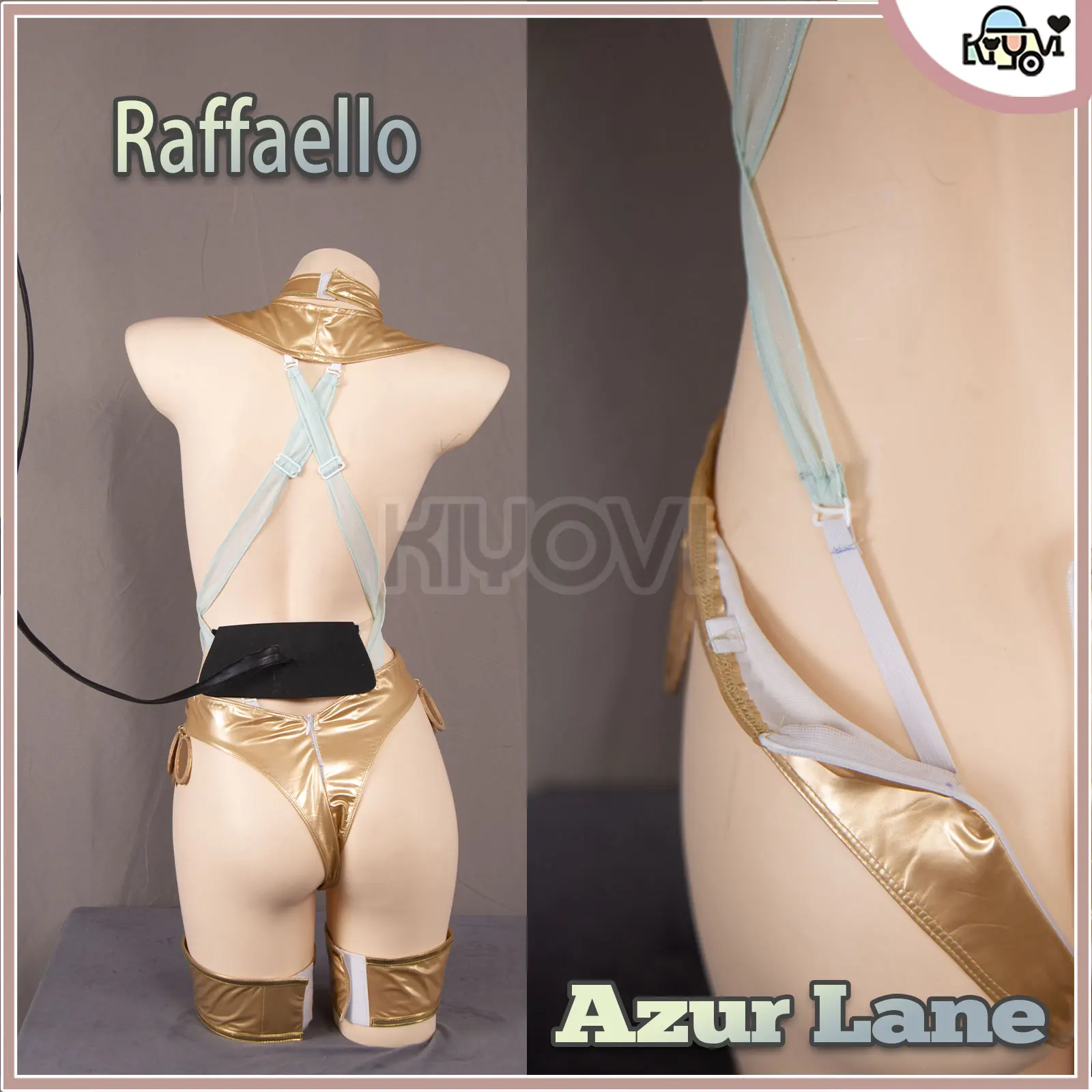 Azur Lane Raffaello Cosplay Outfit Egyptian Themed Costume Full Set Horns Tail Anime Women Cosplay Suit view 5