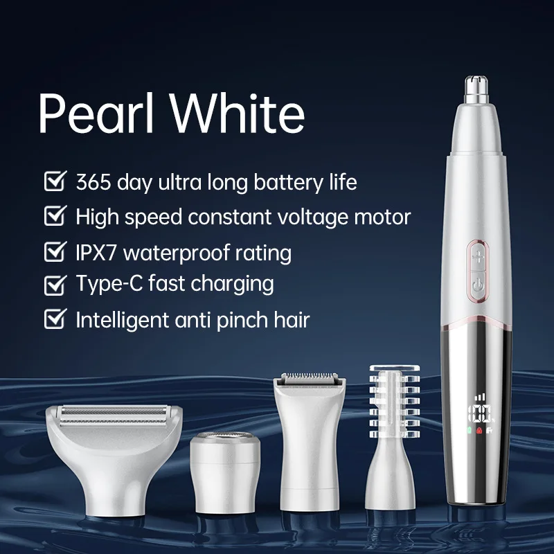 الأصلي الكل في 1 قابلة للشحن الأنف الأذن الشعر المتقلب للرجال أدوات للعناية الشخصية الكهربائية الحاجب أداة تهذيب اللحية الأنف والأذنين المتقلب
