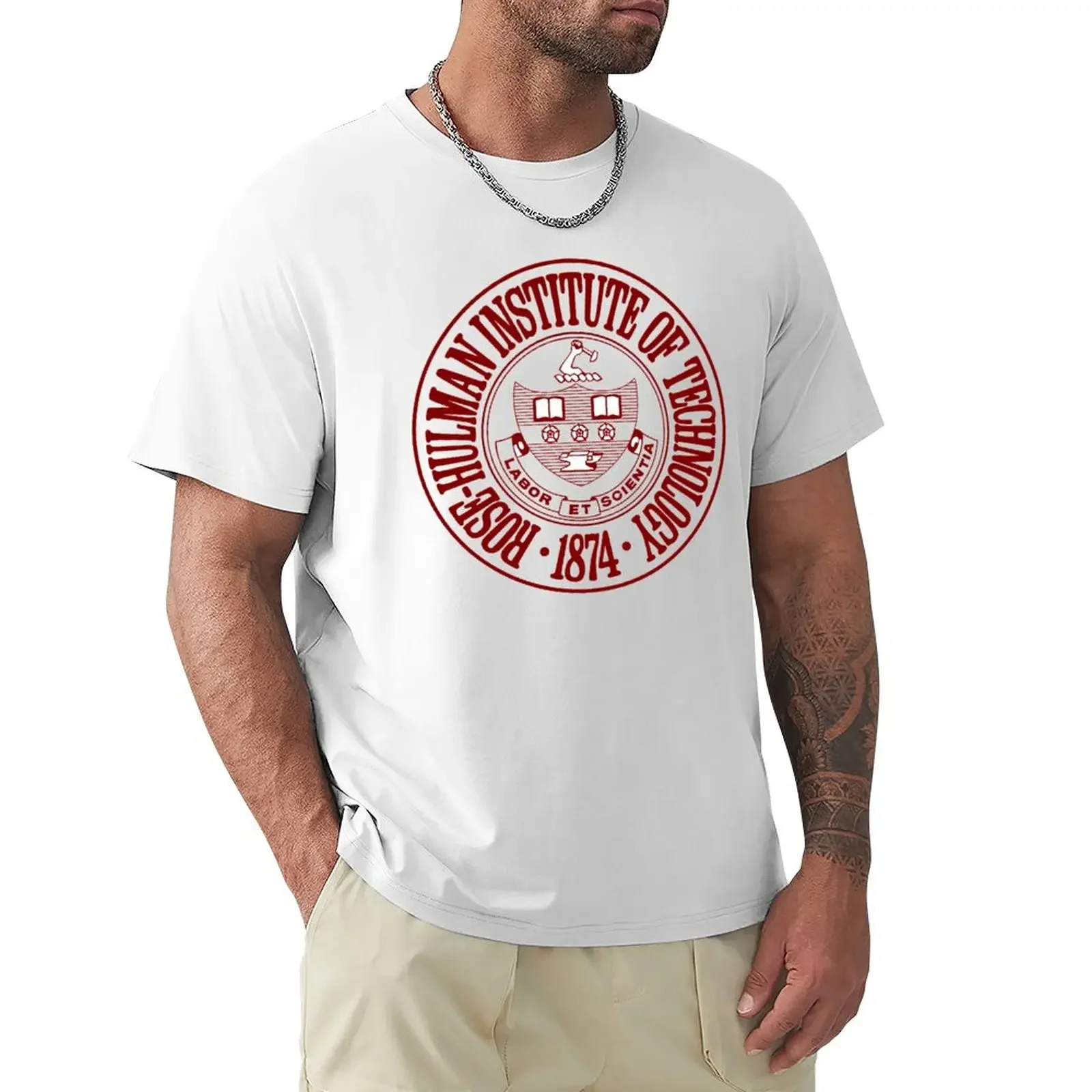 

Rose Hulman Institute of Technology College T-Shirt summer tops sweat heavy weight t shirts for men