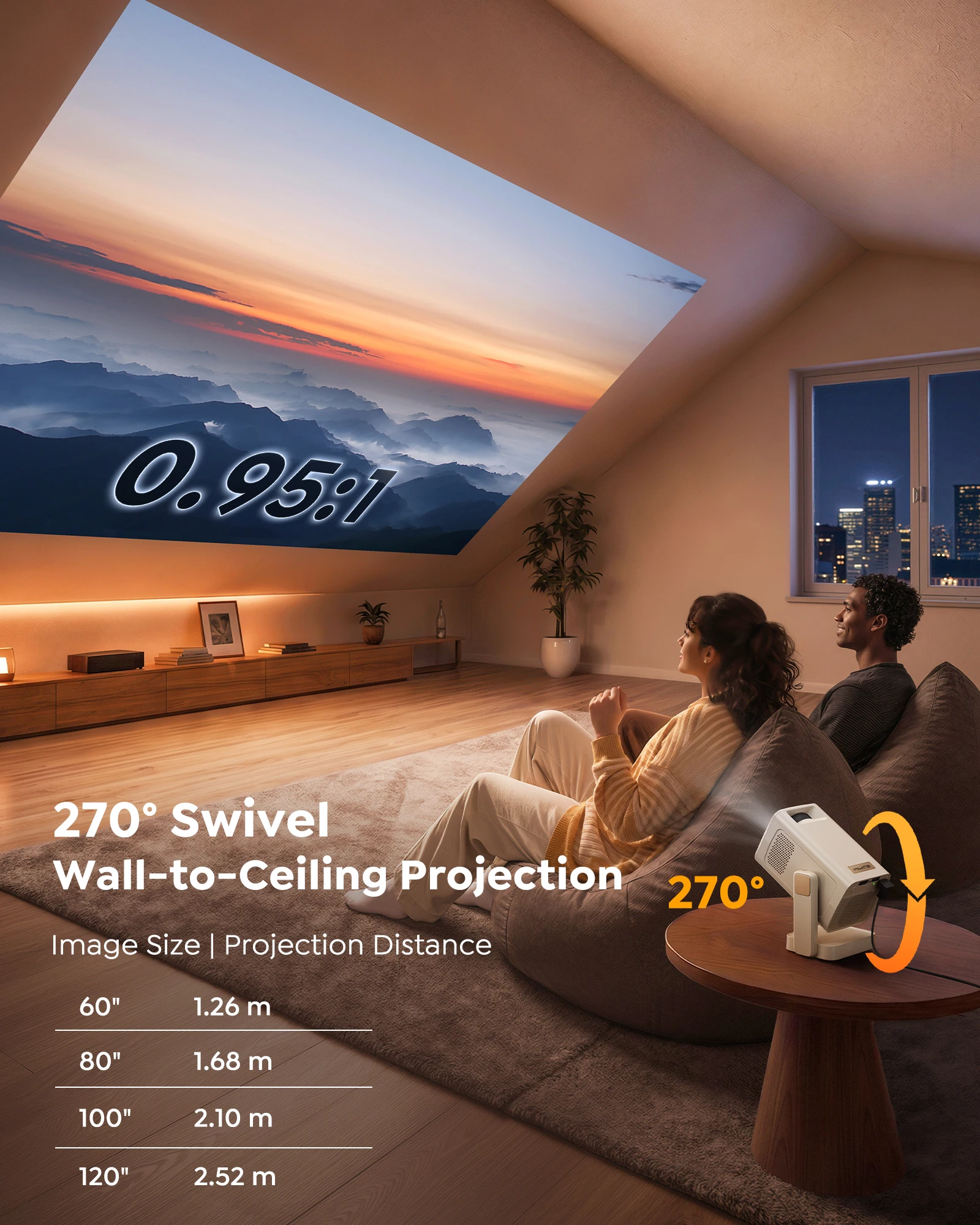 Wimius Android 14 Smart Projec - Home Cinema Compact review and price