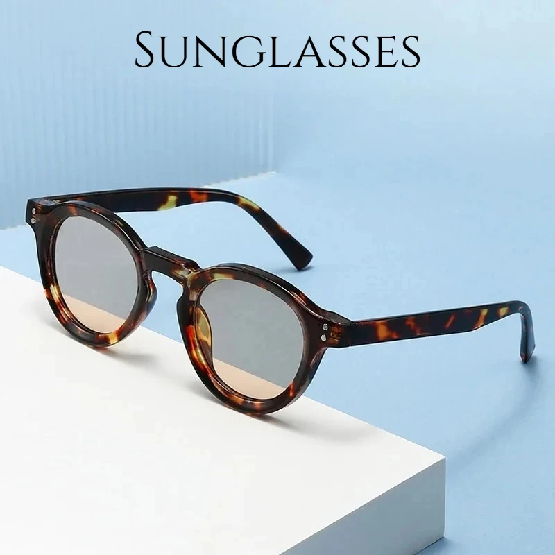 

2026 New Fashionable Round-Frame Sunglasses Unisex Simple Casual Shades Outdoor Travel Sports UV Protection Eyewear UV400