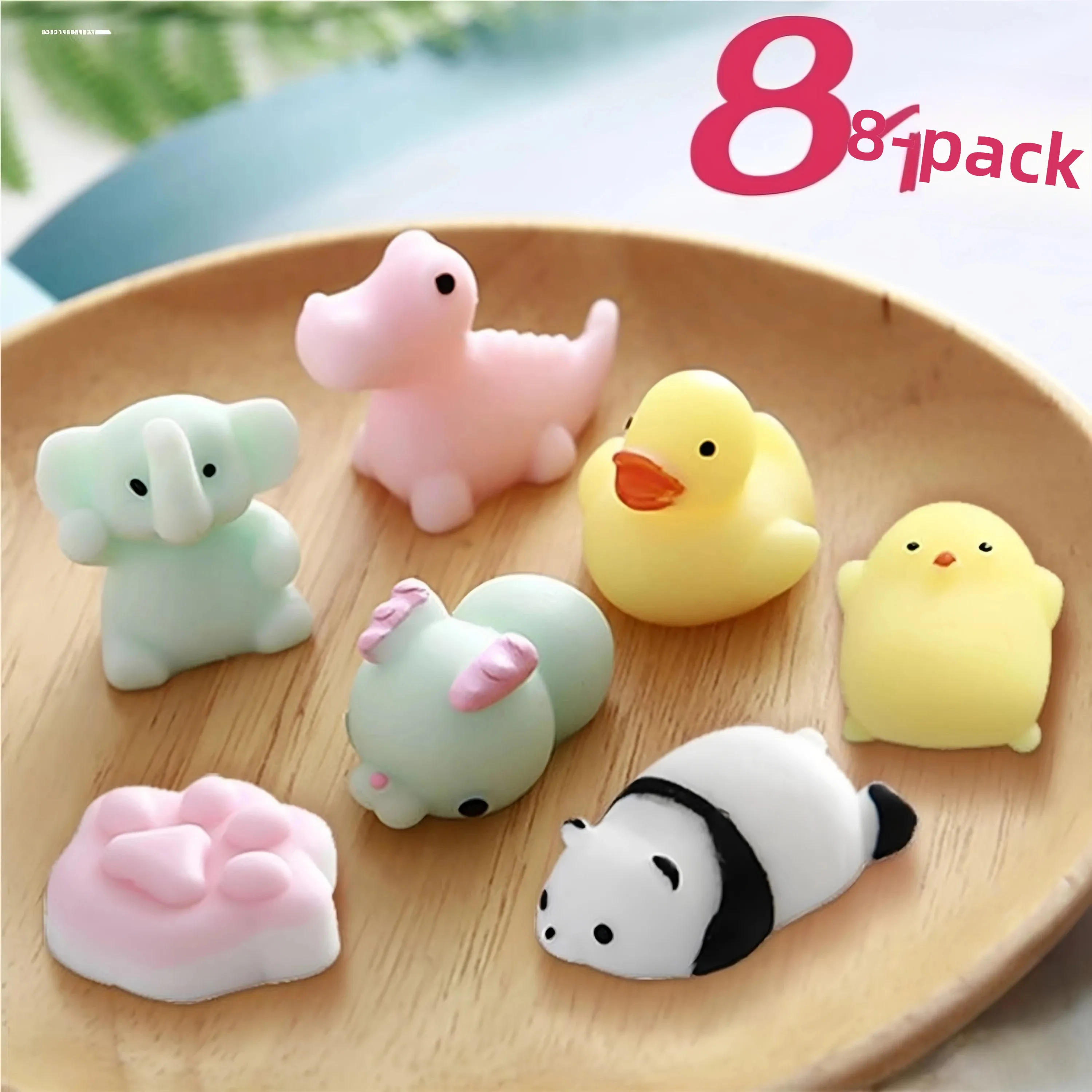 Soft Silicone Rubber Toys Cute Little Animal Stress Relief Toys Children's Plaything Flexible Animal Shaped Putty Prank Toy