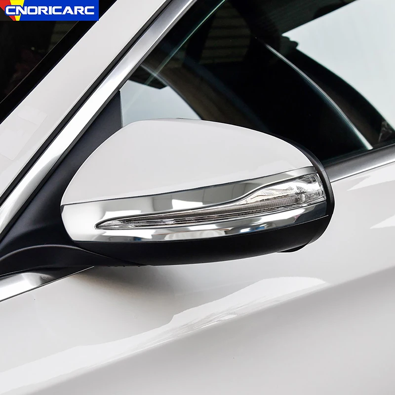 

Exterior Accessories Car Rearview Mirror Trim Strips Decoration For Mercedes Benz C Class W205 GLC X253 2016-19 Stainless Steel