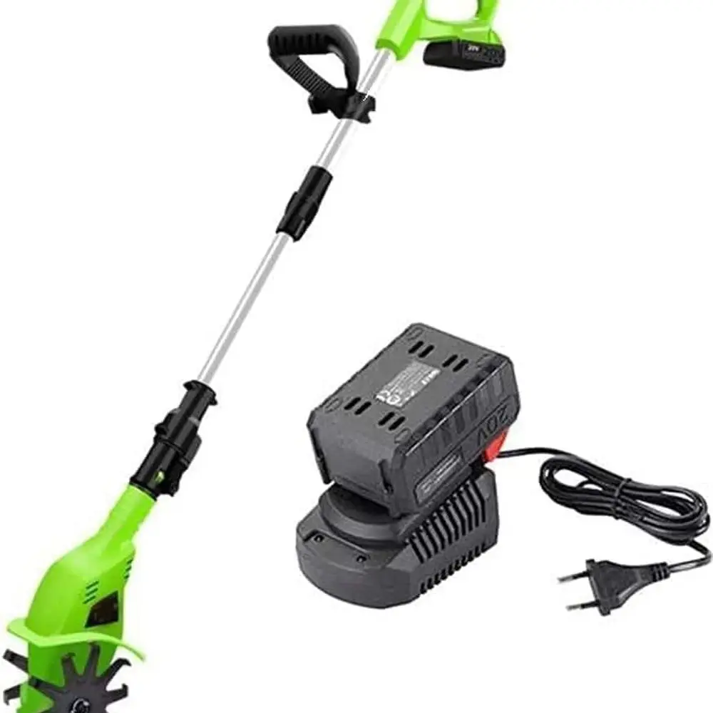 

Беспроводная электрическая садовая культиватор и культиватор макс. 20 В для компактных почв и ухода за газонами