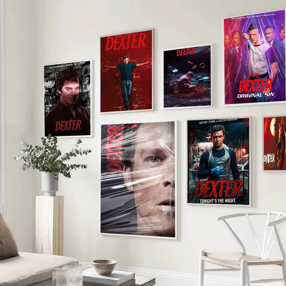 Dexter Morgan Character Classic Vintage Posters Whitepaper Prints Posters Artwork Kawaii Room Decor