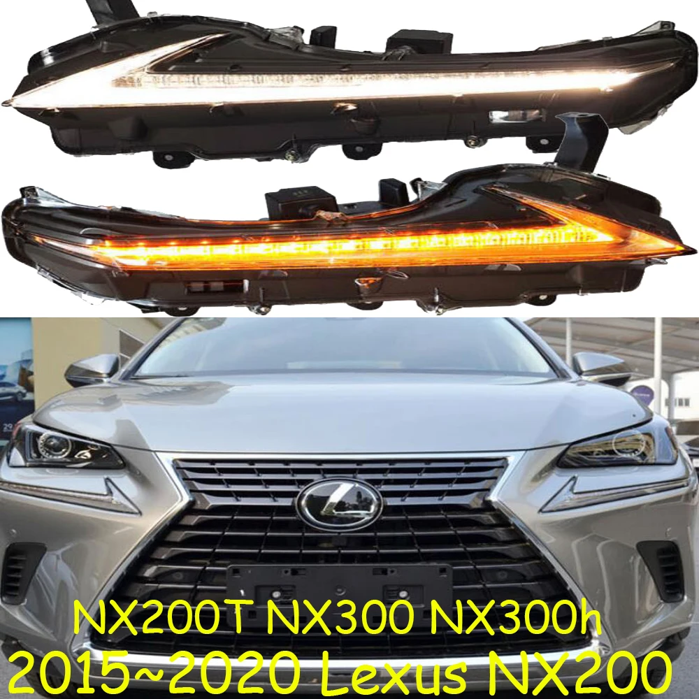 Car bumper headlight for Lexus daytime light NX200T NX300 NX200 2015~2020y LED car accessories headlamp for lexus fog light