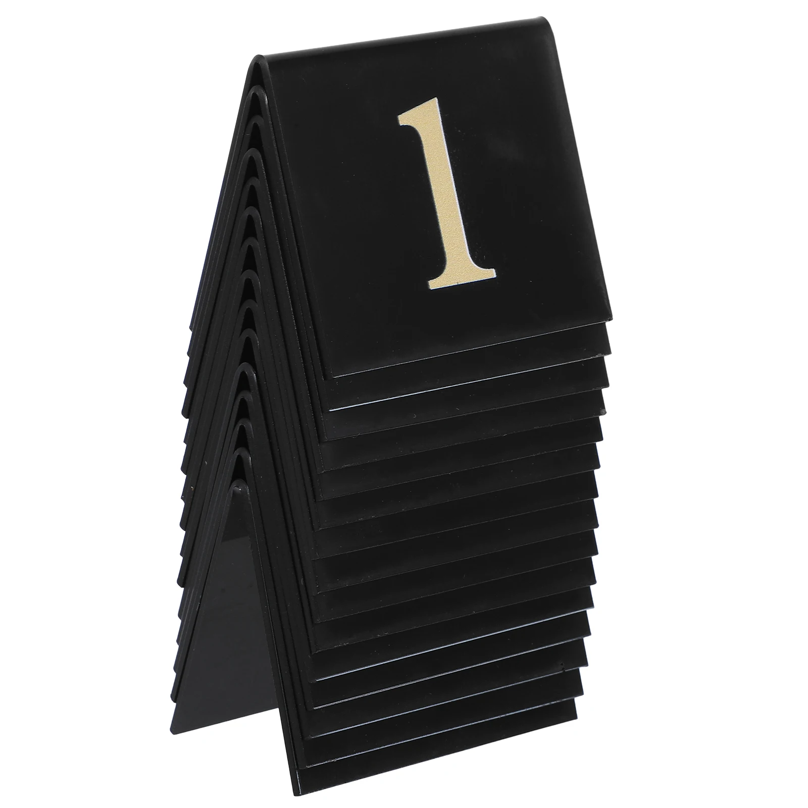 

15pcs Multi-Function Table Signdouble-Sided V-Shaped Evidence Marker Acrylic Number Sign Restaurant Party Game Scene