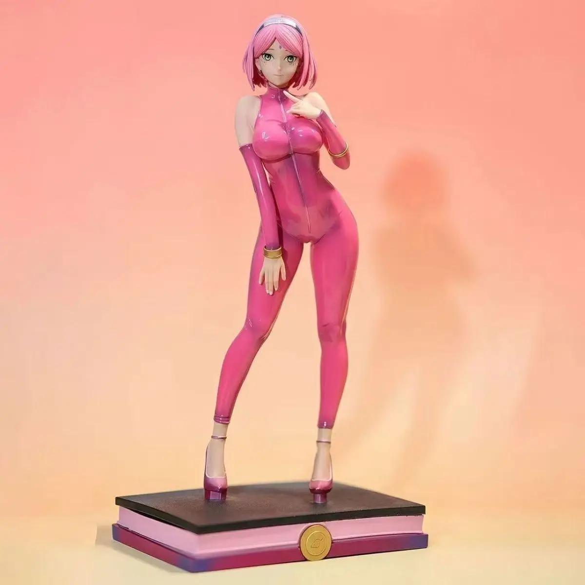 

In stock Naruto Shippuden Haruno Sakura Anime Figure Computer Host Figurine Decoration Toys Gk Statue Collection Friend Gifts