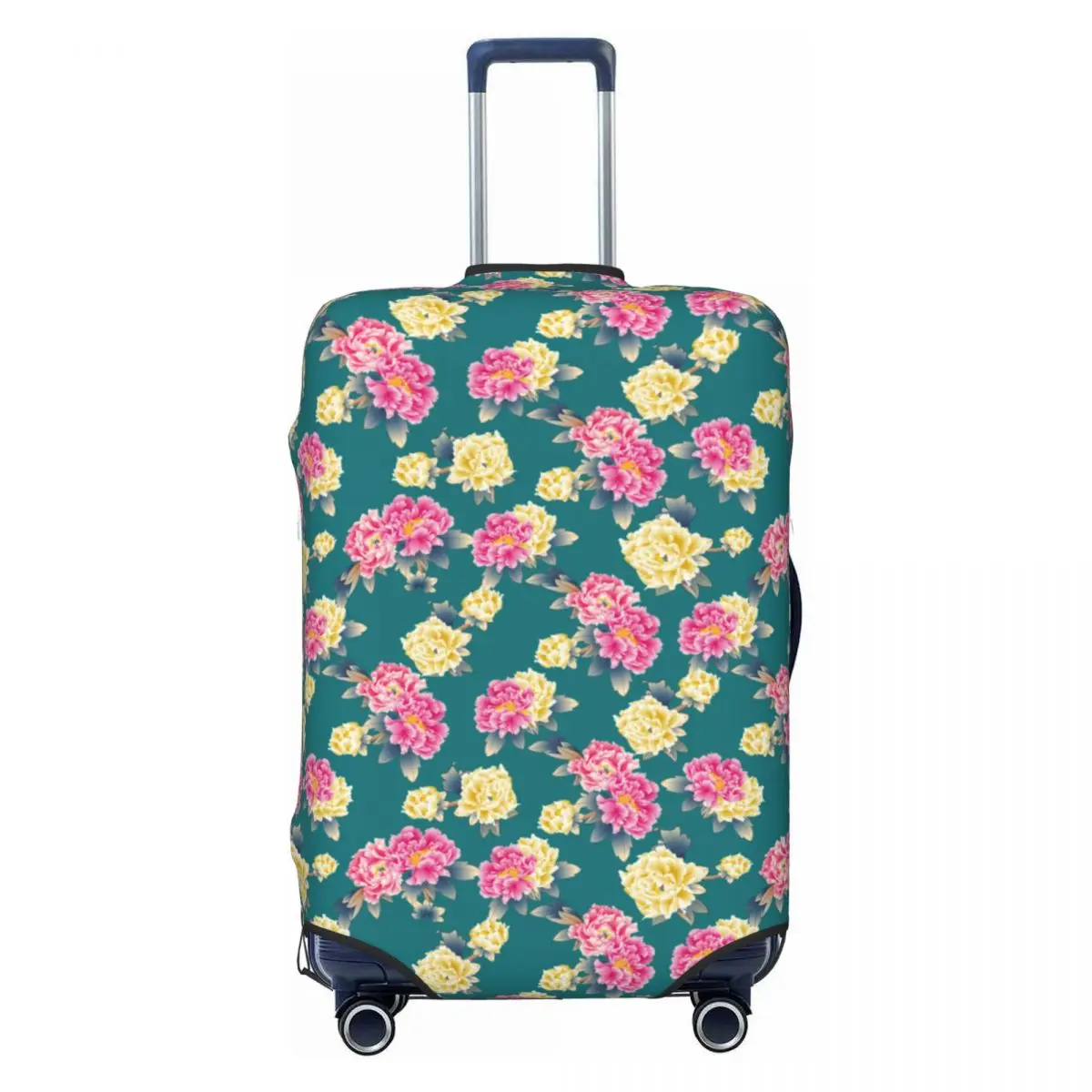 Luxury Flowers Suitcase Cover DongBei Cruise Trip Vacation Strectch Luggage Case Protector