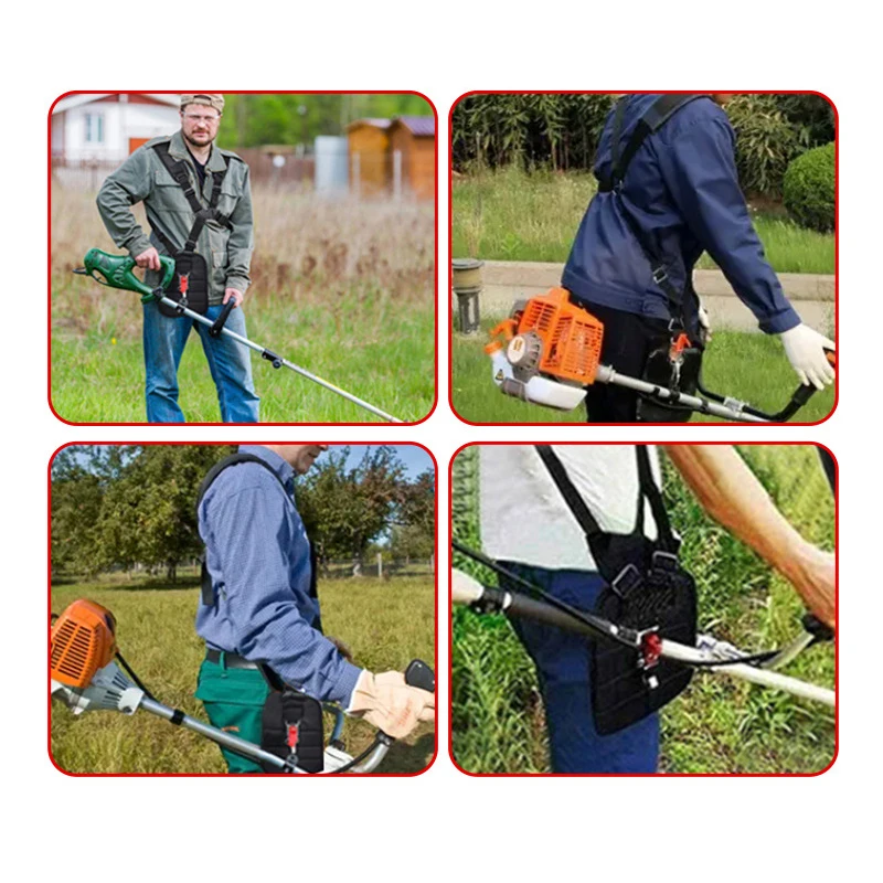 Double trimmer Shoulder Harness Strap Belt Lawn Mower Grass String Brush Cutter & Trimmer Garden Power Pruner Adjusted Band