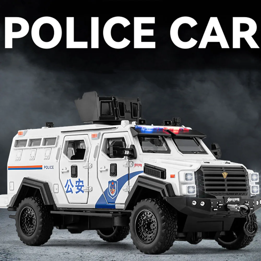 Modelli di auto giocattolo a dente di sciabola in scala 1:32 Metallo pressofuso Suono Luce 6 porte aperte Tirare indietro Spada Dentata Tigre Veicolo blindato Regalo