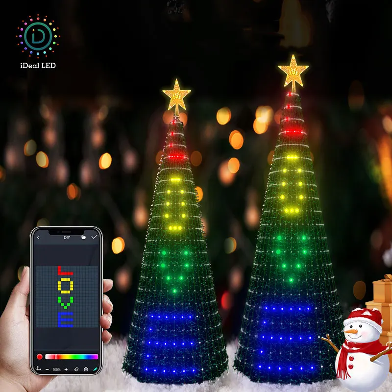 

APP control Christmas светильник для украшения деревьев string led dream color DIY Bluetooth light string праздничные украшения