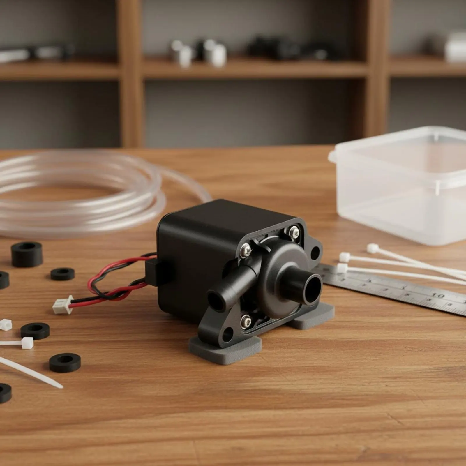 Ultra Quiet Water Pump Easy to Install Mini Impeller Pump Low Voltage Waterproof Driver Board for Fountain, Bonsai
