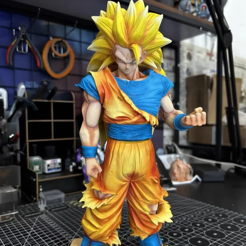 

Dragon Ball Z Goku Figure Dbz Super Saiyan 3 Action Figure Statue Anime Figurine 32cm Pvc Model Doll Toy Collection Gifts Hot