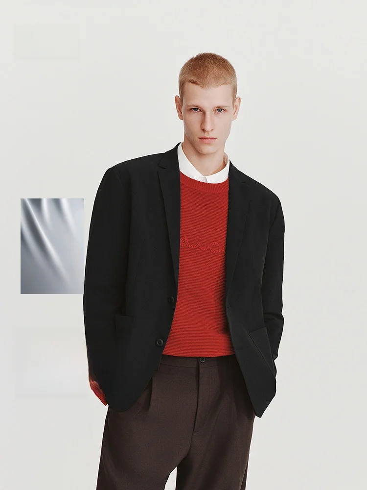 

Semir повседневный мужской костюм, эластичный, легкий в уходе, весенний модный тренд, большая нашивка, повседневный костюм в стиле вестерн, Jaet, 2026, Новое поступление