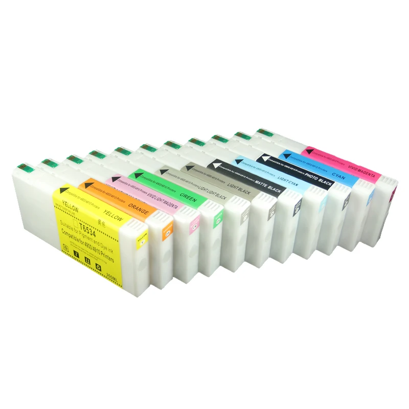 4910 Ink Cartridge For Epson Stylus Pro 4910 Printer 200ML Compatible Ink Cartridge T6551 T6559 T655A T655B with Pigment Ink