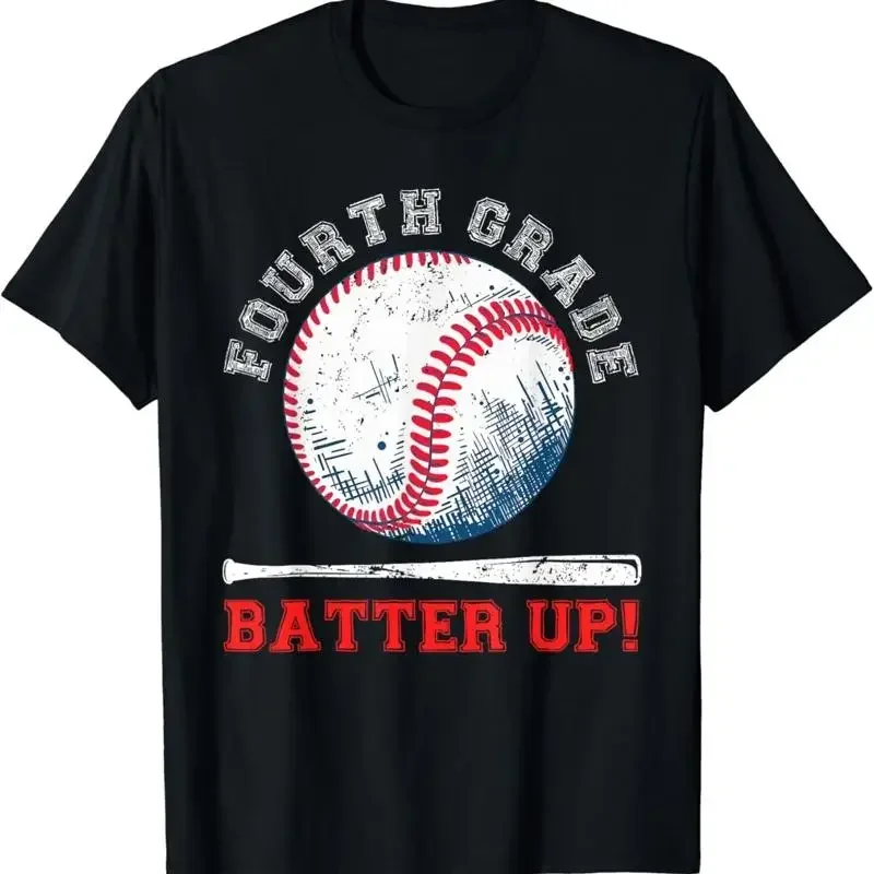4th Grade Batter Up Baseball Back To School Students T Shirt