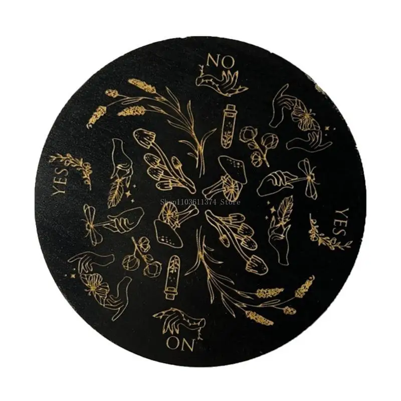 

Wooden Carved Star Pendulum Board Dowsing Divination Board Witchcraft Wiccan Altar Supplies Metaphysical Message Board