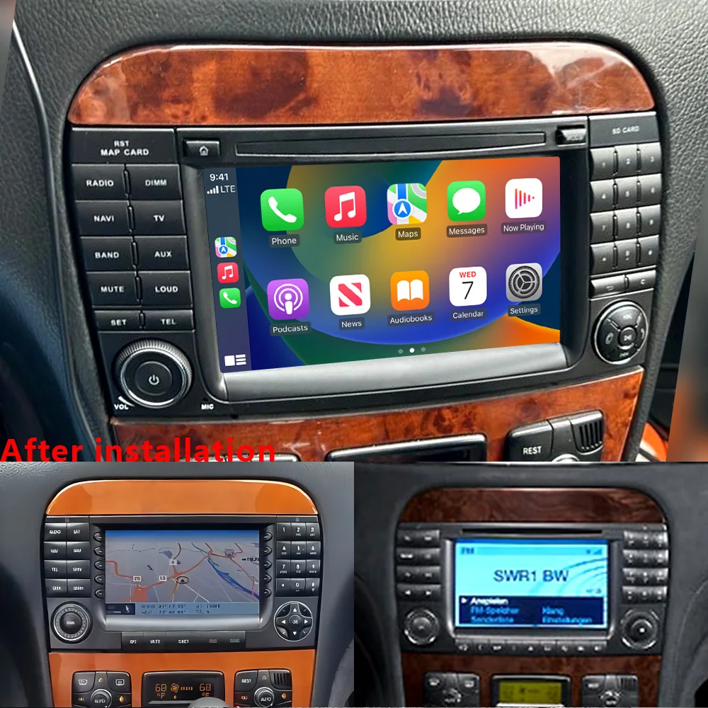 

CHSTEK Android 13 Car Radio For Mercedes Benz S-Class W220 CL-Class W215 S280 S430 Carplay GPS WIFI 4G Multimedia Vedio Player