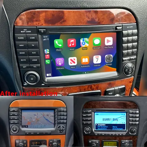 CHSTEK Android 13 Radio samochodowe dla Mercedes Benz S-Class W220 CL-Class W215 S280 S430 Carplay GPS WIFI 4G Multimedialny odtwarzacz wideo