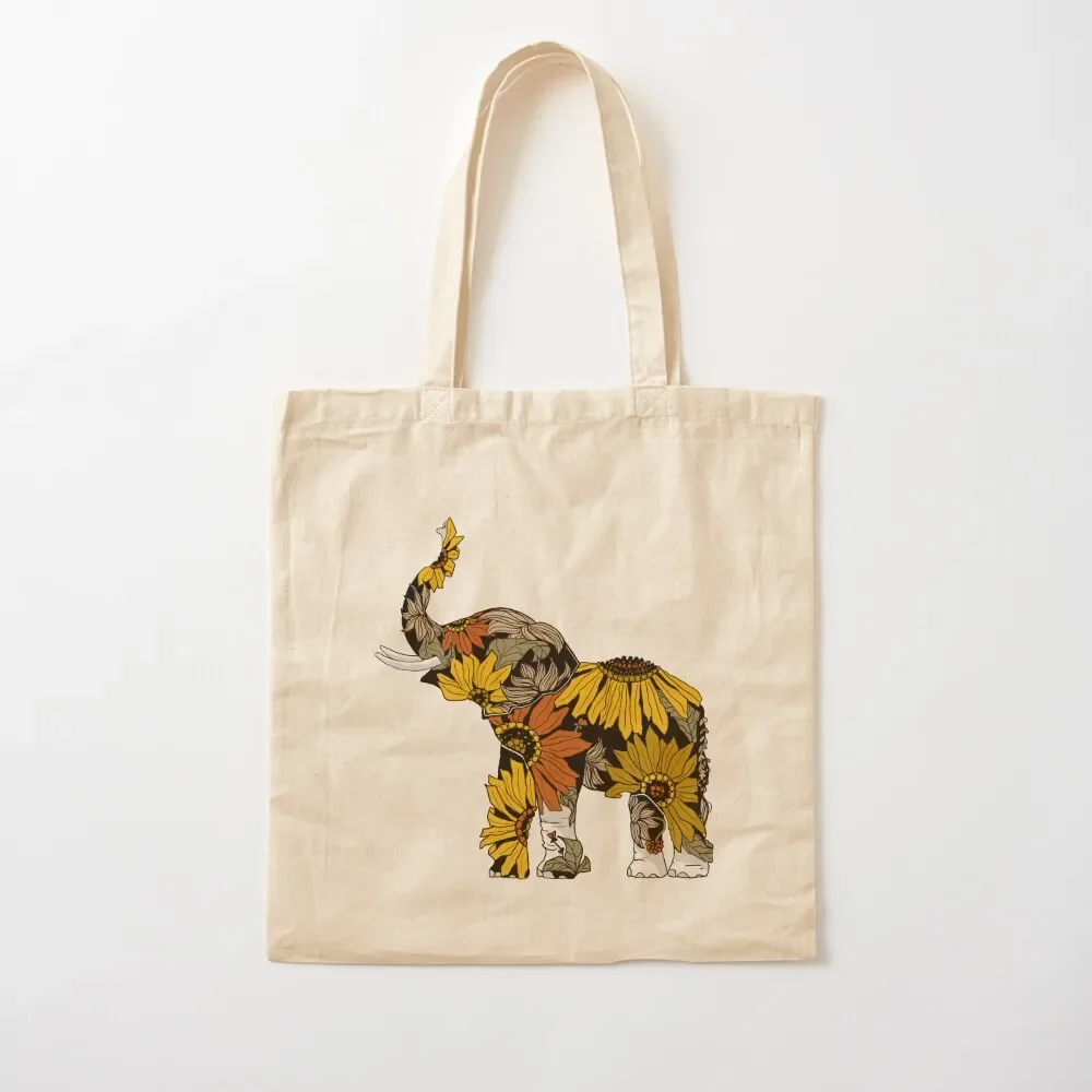 

Sunflower Elephant - Color Tote Bag bag for beach Women's tote bag the tote