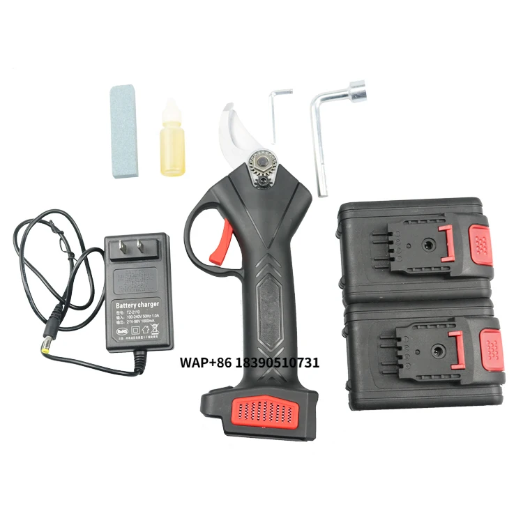

Electric Pruning Shears with Rechargeable Lithium Battery Powered Tree Branch Pruner