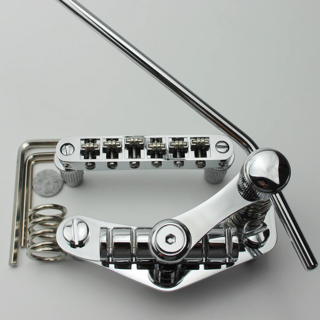 Guyker Tune-O-Matic Roller Saddle Guitar Bridge+  Stop Bar Tailpiece Tremolo for LP SG Guitar