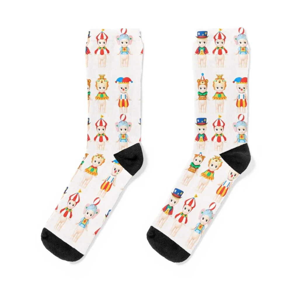 

sonny angel circus series sticker pack Socks crazy anime Designer Man Socks Women's