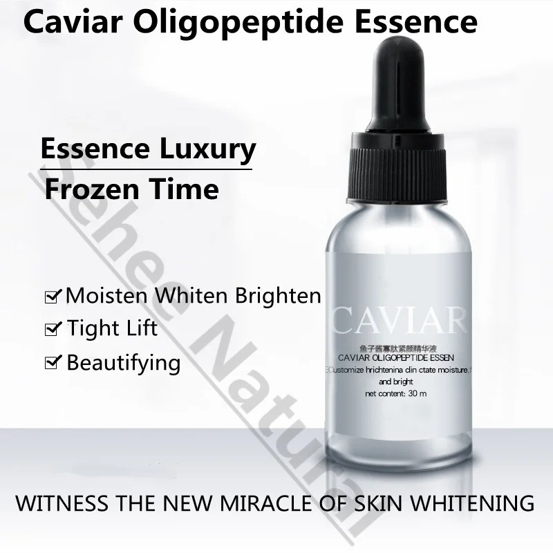 Moisture Replenish Water Caviar Oligopeptide Essence Fade Fine Lines Relieve Skin Lift Tighten 30ml