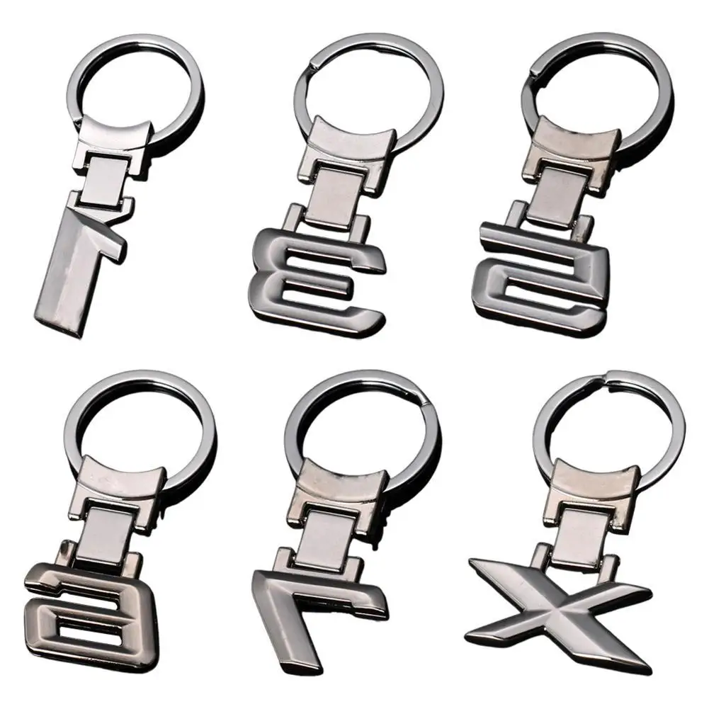 Car Keychain Holder Digital Key Pendant Modified Digital Logo Metal For BMW X 1 3 5 6 7 8 Series Car Interior