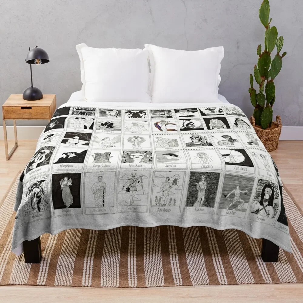 

Greek Gods Throw Blanket Decorative Sofa Cute Plaid Blankets