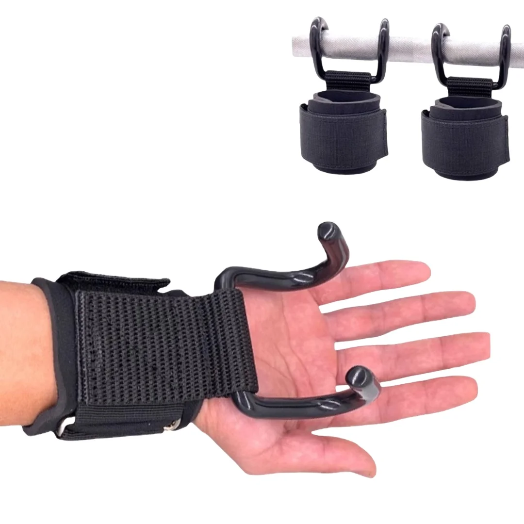 Image of Pull Up Horizontal Bar Unterstützung Haken Gewichte Heben Anti Slip Haken Hand Bar Handgelenk Strap Handgelenk Unterstützt Handgelenk Schutz