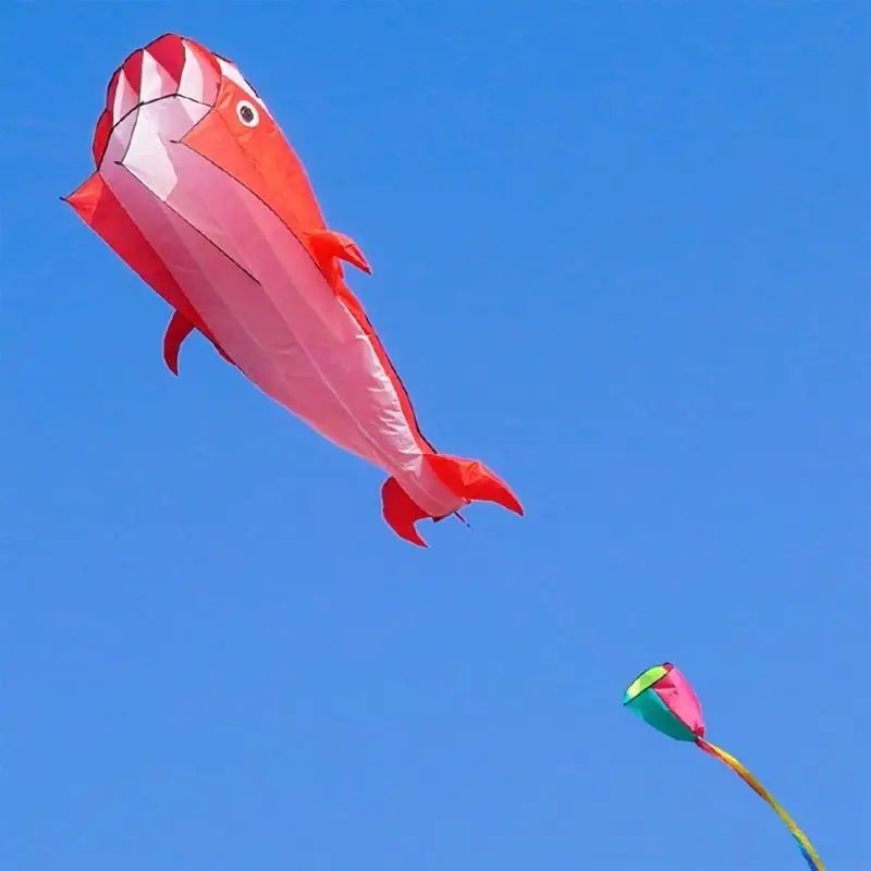 86.6x43.3" 밝은 색상의 재미있는 휴대용 키트 A2UB가 포함된 거대한 돌고래 연 장난감용