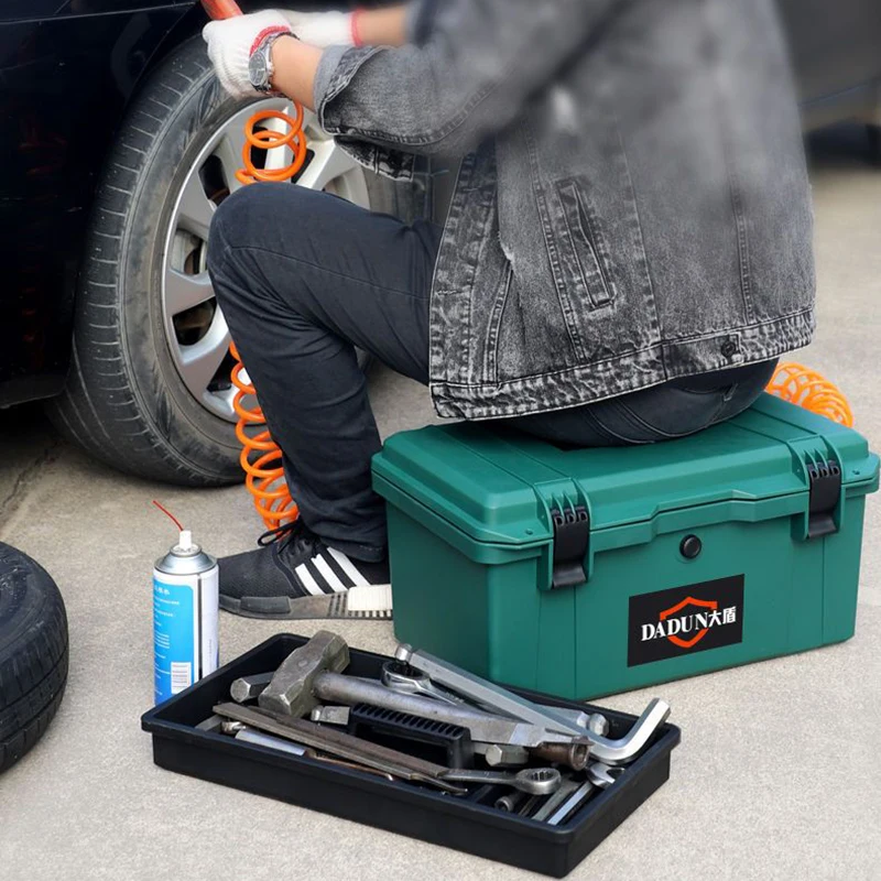 الأجهزة صندوق الأدوات سميكة أداة مقاومة للماء المحمولة إصلاح المنزلية الحفر الكهربائية المطرقة أدوات المنظم صندوق تخزين السيارة