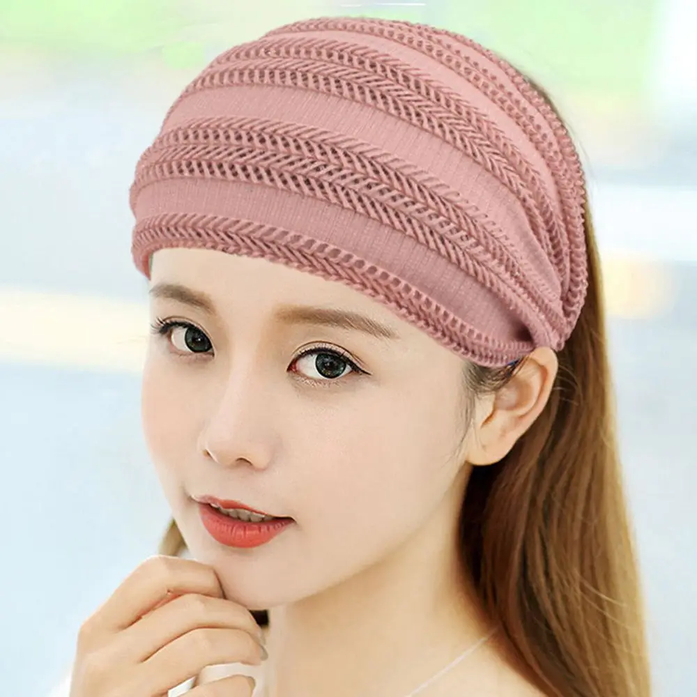 Simple Vintage Wide Edge Headband Retro Summer Mesh Korean Style Hair Band Headdress Headwear Female Hair Hoop