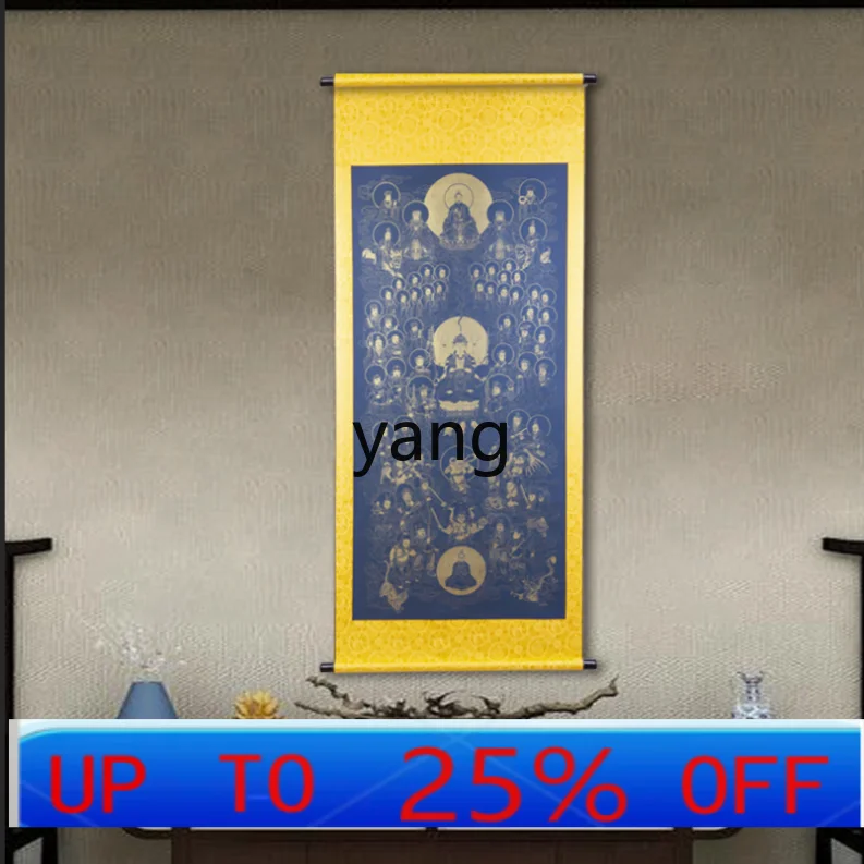 

lhh hologram scroll hanging painting idol character scroll painting