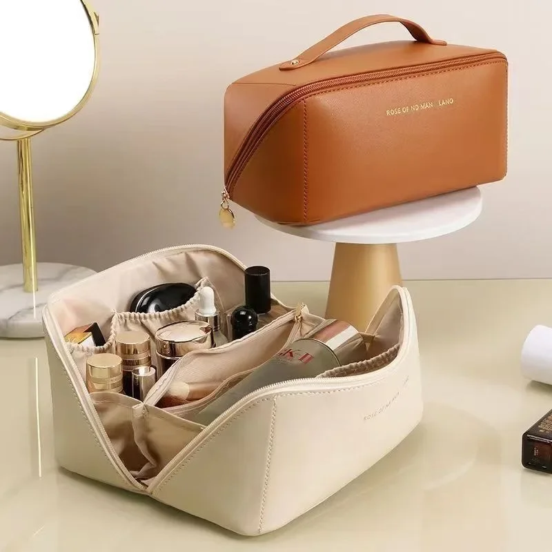 

Travel Cosmetic Bag Organizer Luxury Lady Makeup Storage Pouch Toiletry Kit Bag Zip for Female Make Up Case